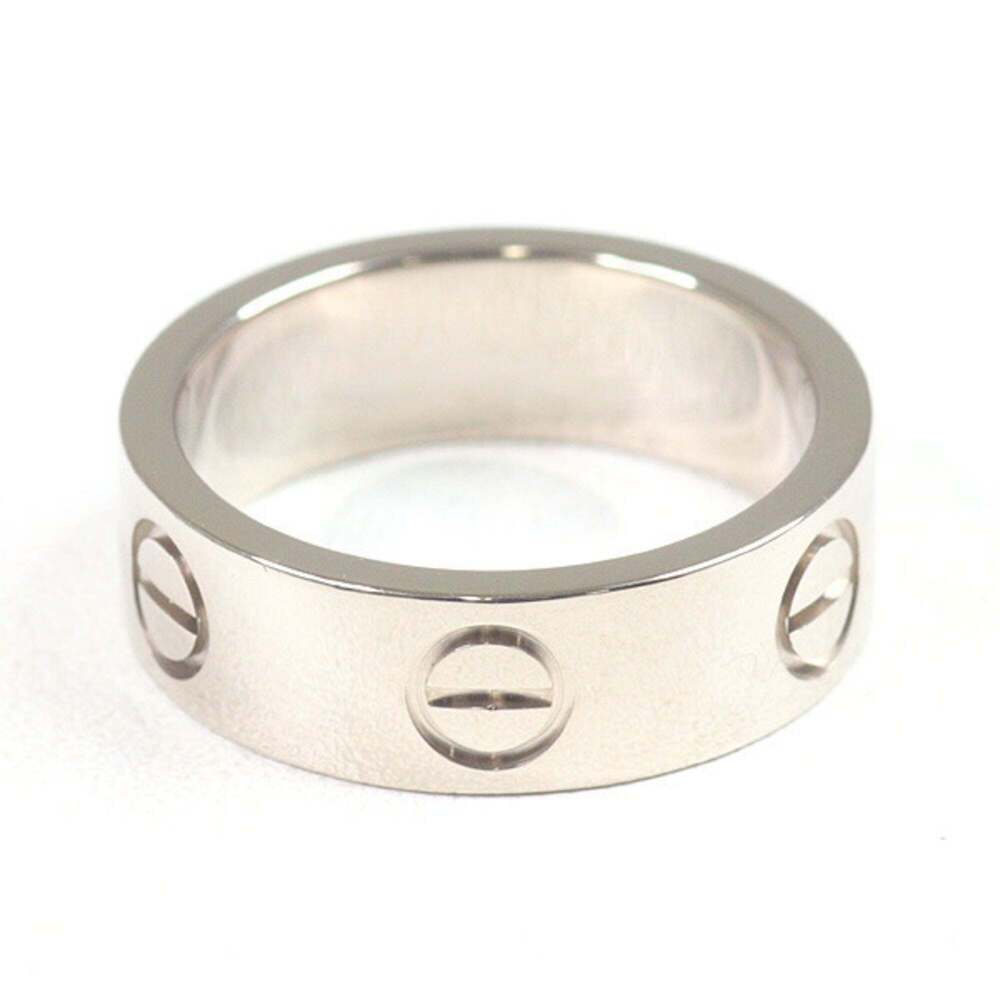 CARTIER 18k Silver Love Ring #48